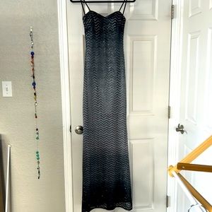 Excellent used condition & stunning strapless Betsy & Adam gown - size 2